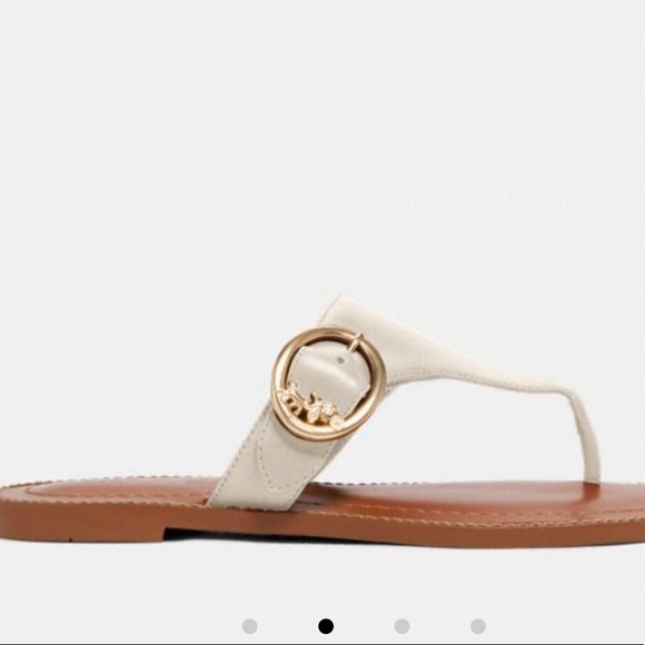 🎀 NEW!!Coach Lesli Monogram Buckle Sandals - Picture 8 of 16